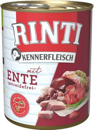 Rinti Kennerfleisch Hundefutter Ente Stückchen in Sauce getreidefrei mit hohem Fleischanteil 12 x 800 g - 12 x 800 g – Bild 1 von 8