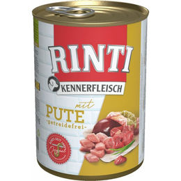 Rinti Kennerfleisch Hundefutter Nass Pute Stückchen in Sauce Getreidefrei Adult 12 x 400 g – Bild 1 von 4