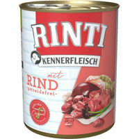 Produktbild von Rinti Kennerfleisch Hundefutter Rind Adult Getreidefrei mit hohem Fleischanteil 800 g - 12 x 800 g