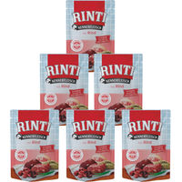 Produktbild von Rinti Kennerfleisch Hundefutter Rind mit Stückchen in Sauce, getreidefrei, 400 g