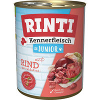 Produktbild von Rinti Kennerfleisch Junior Hund mit Rind 24x800g