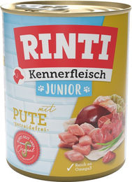 RINTI Kennerfleisch Junior Hund Nassfutter Pute Getreidefrei 6 x 800 g – Bild 1 von 1