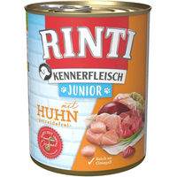 Produktbild von Rinti Kennerfleisch Junior Hundefutter Huhn getreidefrei 12 x 800g - 12 x 800 g
