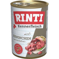 Produktbild von Rinti Kennerfleisch Kaninchen Hund Adult Stückchen in Sauce 12 x 400 g mit hohem Fleischanteil - 12 x 400 g