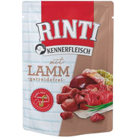 Produktbild von Rinti Kennerfleisch Lamm Hund Adult Getreidefrei Stückchen in Sauce 10 x 400 g - 10 x 400 g