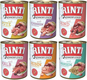 RINTI Kennerfleisch Mix Hundefutter Adult Getreidefrei mit hohem Fleischanteil 6x800 g – Bild 1 von 1