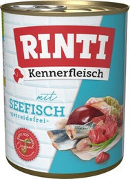 Produktbild von Rinti Kennerfleisch Nassfutter Hund Adult Fisch Stückchen in Sauce 12x800 g Dose - 12 x 800 g