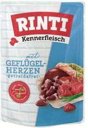 Produktbild von Rinti Kennerfleisch Nassfutter Hund Adult Geflügel Stückchen in Sauce 10x400 g - 10 x 400 g
