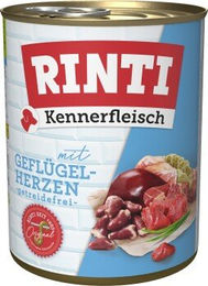 Produktbild von Rinti Kennerfleisch Nassfutter Hund Adult Geflügel Stückchen in Sauce ohne Farb- und Aromastoffe 36x800 g - 36 x 800 g