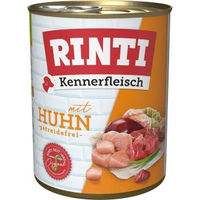 Produktbild von Rinti Kennerfleisch Nassfutter Hund Adult Huhn Stückchen in Sauce 36x800 g - 36 x 800 g