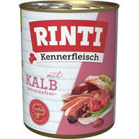 Produktbild von Rinti Kennerfleisch Nassfutter Hund Adult Kalb Stückchen in Sauce ohne Farb- und Aromastoffe 36x800 g - 36 x 800 g