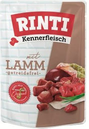 Produktbild von Rinti Kennerfleisch Nassfutter Hund Adult Lamm Stückchen in Sauce 10x400 g - 10 x 400 g
