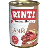 Produktbild von Rinti Kennerfleisch Nassfutter Hund Adult Lamm Stückchen in Sauce Hoher Fleischanteil 24x400 g - 24 x 400 g