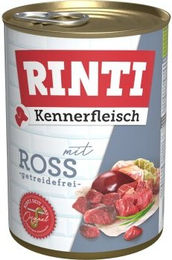 Produktbild von Rinti Kennerfleisch Nassfutter Hund Adult Pferd Stückchen in Sauce 12x400 g mit hohem Fleischanteil ohne Farb- und Aromastoffe