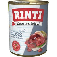 Produktbild von Rinti Kennerfleisch Nassfutter Hund Adult Pferd Stückchen in Sauce 24x800 g - 24 x 800 g