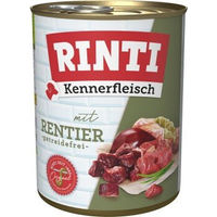 Produktbild von Rinti Kennerfleisch Nassfutter Hund Adult Rentier Stückchen in Sauce 36x800 g - 36 x 800 g