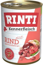 Produktbild von Rinti Kennerfleisch Nassfutter Hund Adult Rind Stückchen in Sauce Hoher Fleischanteil 24x400 g - 24 x 400 g