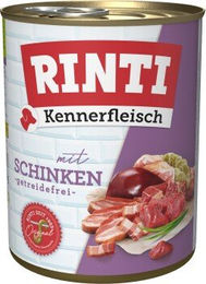 Produktbild von Rinti Kennerfleisch Nassfutter Hund Adult Stückchen in Sauce Schwein ohne Farb- und Aromastoffe 12x800 g - 12 x 800 g