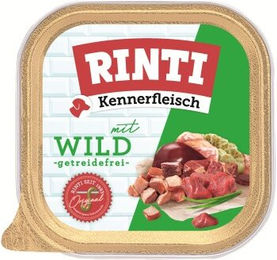 Produktbild von Rinti Kennerfleisch Nassfutter Hund Adult Wild 9x300 g Schalen - 9 x 300 g