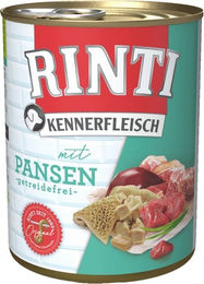 Rinti Kennerfleisch Pansen Hundefutter Adult Getreidefrei mit hohem Fleischanteil 400 g - 12 x 400 g – Bild 1 von 7