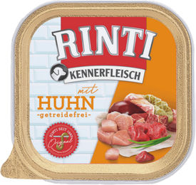 Rinti Kennerfleisch Plus Hund Huhn Getreidefrei mit hohem Fleischanteil 9 x 300 g - 9 x 300 g – Bild 1 von 6