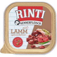 Produktbild von Rinti Kennerfleisch Plus Hund Nassfutter Lamm Stückchen in Sauce Getreidefrei Adult 9x300g - 9 x 300 g