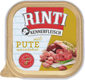 Rinti Kennerfleisch Plus Hund Pute Pastete Getreidefrei mit hohem Fleischanteil 9 x 300 g - 9 x 300 g – Bild 1 von 5