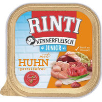 Produktbild von Rinti Kennerfleisch Plus Junior Hund Nassfutter Huhn Stückchen in Sauce 9 x 300 g getreidefrei mit hohem Fleischanteil - 9 x 300 g