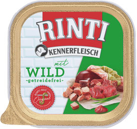 Rinti Kennerfleisch Plus Nassfutter für Hunde Adult Wild 9 x 300g Getreidefrei mit hohem Fleischanteil - 9 x 300 g – Bild 1 von 5