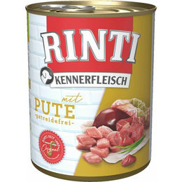 Rinti Kennerfleisch Pute Hundefutter Adult Stückchen in Sauce Getreidefrei 800 g - 12 x 800 g – Bild 1 von 9