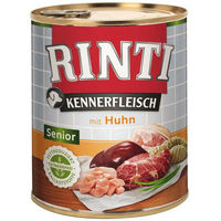 Produktbild von Rinti Kennerfleisch Senior Hundefutter Huhn mit Stückchen in Sauce, getreidefrei, 12 x 800g - 12 x 800 g