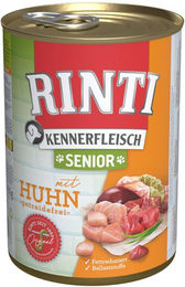 Rinti Kennerfleisch Senior Hundefutter Huhn mit Stückchen in Sauce, getreidefrei, 400g - 12 x 400 g – Bild 1 von 6