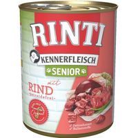 Produktbild von Rinti Kennerfleisch Senior Hundefutter Rind Stückchen in Sauce getreidefrei 12 x 800 g - 12 x 800 g