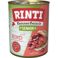 Produktbild von Rinti Kennerfleisch Senior Hundefutter Rind Stückchen in Sauce getreidefrei 6 x 800 g - 6 x 800 g