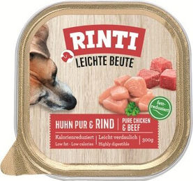 Produktbild von Rinti Leichte Beute Hund Nassfutter Huhn mit Rind zur Gewichtsreduktion 9x300g