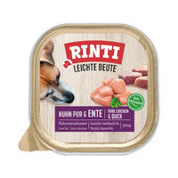 Produktbild von Rinti Leichte Beute Hundefutter Huhn pur und Ente 9x300g