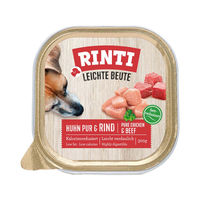 Produktbild von Rinti Leichte Beute Hundefutter Huhn pur und Rind Light 9x300g