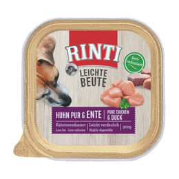 Rinti Leichte Beute Hundefutter Huhn und Ente Adult Stückchen in Sauce 9 x 300 g - 9 x 300 g – Bild 1 von 5