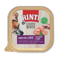Produktbild von Rinti Leichte Beute Hundefutter Huhn und Ente Adult Stückchen in Sauce 9 x 300 g - 9 x 300 g