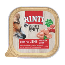 Rinti Leichte Beute Hundefutter Huhn und Rind Adult Stückchen in Sauce 9 x 300 g - 9 x 300 g – Bild 1 von 5
