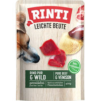 Produktbild von Rinti Leichte Beute Hundefutter Rind und Wild Getreidefrei Adult 10 x 400 g - 10 x 400 g