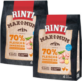 Rinti Max-i-Mum Hund Adult Huhn und Ente Getreidefrei mit hohem Fleischanteil 12 kg Beutel – Bild 1 von 1