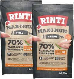 Produktbild von Rinti MAX-I-MUM Hund Trockenfutter Huhn getreidefrei mit hohem Fleischanteil 2x12 kg - 2 x 12 kg