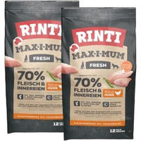 Produktbild von Rinti MAX-I-MUM Hund Trockenfutter Huhn getreidefrei mit hohem Fleischanteil 2x12 kg - 2 x 12 kg