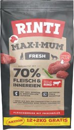 Rinti Max-i-Mum Hundetrockenfutter Adult Rind 14 kg - 14 kg – Bild 1 von 4