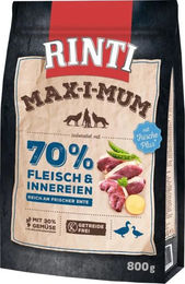 Rinti Max-i-Mum Hundetrockenfutter Ente Adult Getreidefrei 800 g - 800 g – Bild 1 von 6