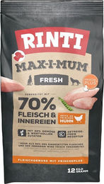 Rinti Max-i-mum Hundetrockenfutter Huhn Adult Getreidefrei mit hohem Fleischanteil 12 kg - 12 kg – Bild 1 von 8