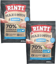 Produktbild von Rinti Max-i-Mum Junior Hundefutter Huhn mit hohem Fleischanteil 2x4kg