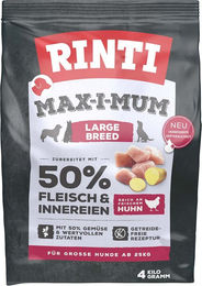 Rinti Max-i-mum Large Breed Hundetrockenfutter Huhn Adult Getreidefrei Glutenfrei Monoprotein 4 kg - 4 kg – Bild 1 von 7