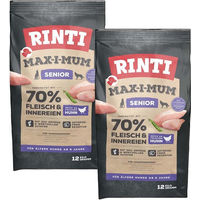 Produktbild von Rinti Max-i-Mum Senior Hundefutter Geflügel mit hohem Fleischanteil 2x12kg